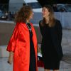 Marisa Berenson et sa fille Starlite - Inauguration de la Fondation Louis Vuitton à Paris le 20 octobre 2014
