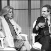 Catherine Deneuve et François Truffaut lors de l'avant-première du film Le Dernier Métro à Paris en 1980