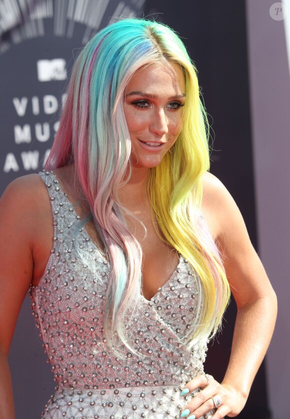 Kesha lors de la cérémonie des MTV Video Music Awards à Inglewood, le 24 août 2014.