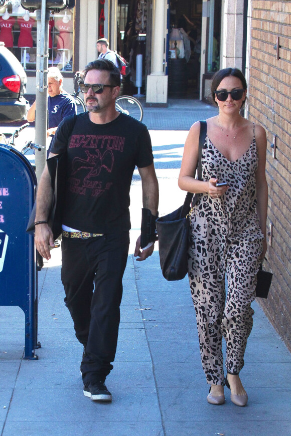 David Arquette et Christina McLarty dans les rues de Los Angeles, le 26 septembre 2014.