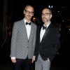 Viktor Horsting et Rolf Snoeren arrivent au Cipriani Wall Street pour assister à la FGI Night of Stars. New York, le 23 octobre 2014.
