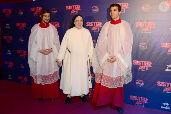 Soirée d'ouverture de la comédie musicale "Sister Act. The Musical" à Barcelone, le 23 octobre 2014.