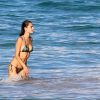 Exclusif - Alessandra Ambrosio en vacances à Saint Barthelémy le 20 octobre 2014.