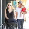 Gwen Stefani et son mari Gavin Rossdale avec leurs enfants, le 25 octobre 2014 à Los Angeles.