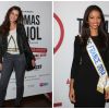 Malika Ménard et Flora Coquerel : combat de looks pour les Miss France pour la générale du spectacle 2 de Thomas Ngijol le 27 octobre 2014