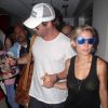 Chris Hemsworth et Elsa Pataky au LAX de Los Angeles, le 26 août 2014.