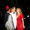 Naomi Campbell et Kate Moss fêtent les 60 ans de leur ami Mario Testino à la Chiltern Firehouse. Londres, le 29 octobre 2014.