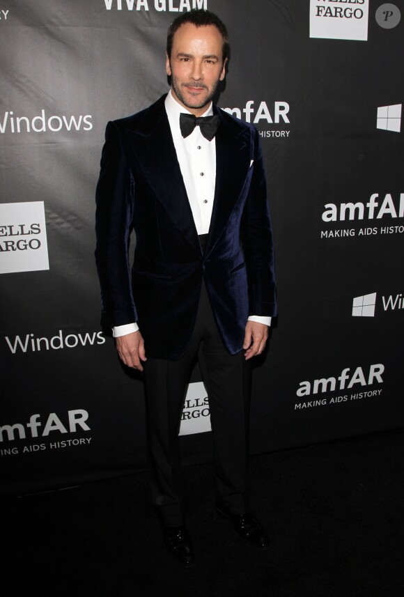 Tom Ford assiste au gala Inspiration de l'amfAR, aux Milk Studios. Los Angeles, le 29 octobre 2014.