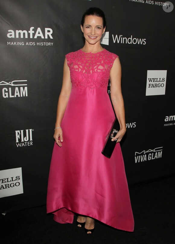 Kristin Davis assiste au gala Inspiration de l'amfAR, aux Milk Studios. Los Angeles, le 29 octobre 2014.