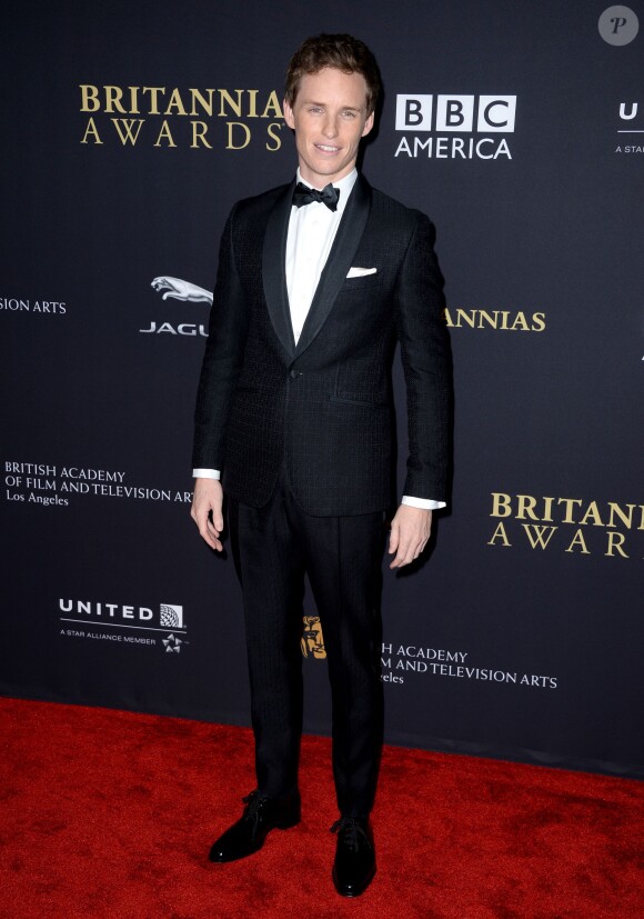 Eddie Redmayne lors des Britannia Awards des BAFTA à Los Angeles, au sein du Beverly Hilton Hotel le 30 octobre 2014