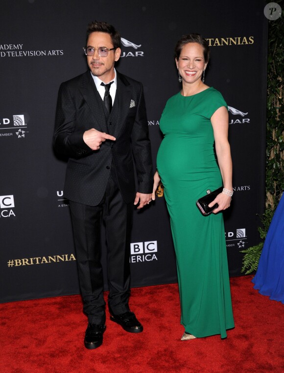 Robert Downey Jr & Susan Downey lors des Britannia Awards des BAFTA à Los Angeles, au sein du Beverly Hilton Hotel le 30 octobre 2014