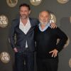 Jean-Paul Rouve et Gérard Jugnot lors de la soirée des 30 ans de Canal + au Palais de Tokyo à Paris le 4 novembre 2014
