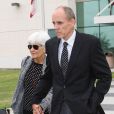 Les parents d'Amanda Bynes, Rick Bynes et Lynn quittent le palais de justice à Oxnard, Los Angeles, le 31 Octobre 2014.