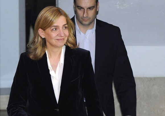 L'infante Cristina d'Espagne au tribunal dans le cadre du scandale Noos à Palma de Majorque en Espagne le 8 février 2014. 