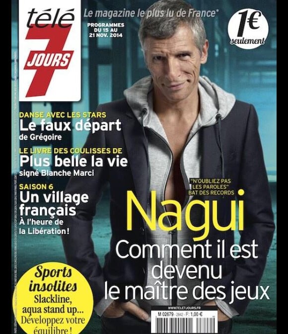 Nagui en couverture de Télé 7 Jours, édition du 15 au 21 novembre 2014