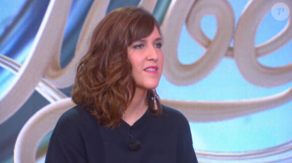 Daphné Bürki sur le plateau du Tube, sur Canal+, le samedi 8 novembre 2014.