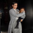  Kim Kardashian et sa fille North à New York, le 7 novembre 2014.  