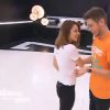 Rayane Bensetti et Denitsa Ikonomova - Répétitions pour le quart de finale de "Danse avec les stars 5" sur TF1. Samedi 15 novembre.