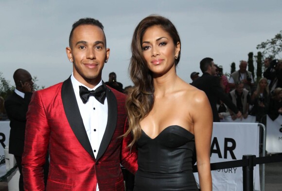 Lewis Hamilton, Nicole Scherzinger - Photocall de la soirée "AmfAR's Cinema Against AIDS" Gala a l'Eden Roc au Cap d'Antibes le 22 mai 2014.22/05/2014 - Cap d'Antibes