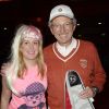 Exclusif - Nelson Monfort et sa fille à la soirée Ze Fiesta à l'Olympia, pour les 40 ans de carrière de Patrick Sébastien, le vendredi 14 novembre 2014.