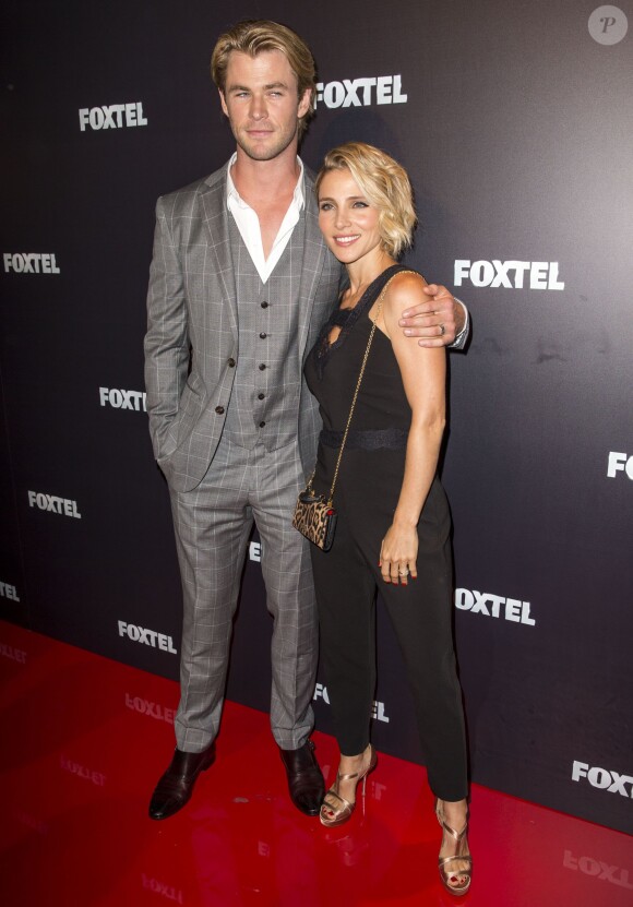 Chris Hemsworth et sa femme Elsa Pataky à Sydney le 30 octobre 2014