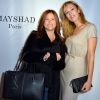 Charlotte Valandrey et Nezha Alaoui (fondatrice de Mayshad Luxury) - Lancement de la Maison Mayshad Luxury et de son premier sac le "BFF" au Park Hyatt à Paris, le 18 novembre 2014.