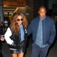 Beyonce and Jay Z sortent de leur bureau à New York main dans la main tle 21 novembre 2014