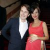 Lorànt Deutsch et sa femme Marie-Julie Baup enceinte - 39e cérémonie des César au théâtre du Châtelet à Paris, le 28 février 2014.