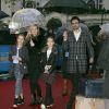 Kate Moss, sa fille Lila Grace et une amie - Première du film "Paddington" à Londres le 23 novembre 2014 -