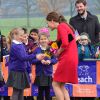 Kate Middleton, duchesse de Cambridge, enceinte de quatre mois, se mobilisait le 25 novembre 2014 à Norwich, dans le Norfolk, pour lancer une levée de fonds en vue de construire un nouvel hôpital pour enfants de l'organisme East Anglia Children's Hospices.