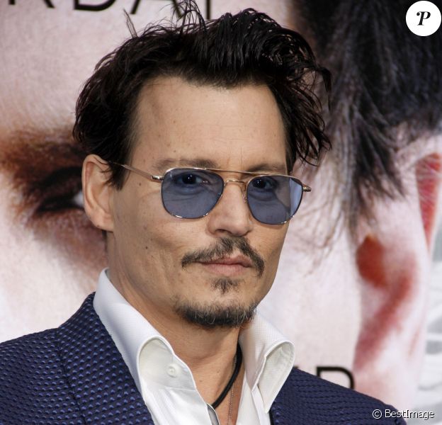 Johnny Depp - Première du film "Transcendance" à Westwood, le 10 avril 2014.