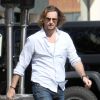 Gabriel Aubry allant déjeuner au restaurant à West Hollywood, le 27 février 2013, trois mois après son altercation avec Olivier Martinez