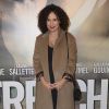 Amelle Chahbi enceinte - Avant-première du film "La French" au cinéma Gaumont Opéra à Paris, le 25 novembre 2014.