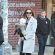 Tamara Ecclestone, son époux Jay Rutland et leur fille Sophia dans les rues de Soho à New York, le 21 novembre 2014