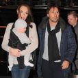 Please Hide The Child's Face Prior To The Publication - Tamara Ecclestone with husband Jay Rutland and their daughter Sophia are checking into their Hotel, New York City, NY, USA on November 18, 2014. Photo by Morgan Dessalles/ABACAPRESS.COM19/11/2014 - New York City