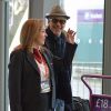George et Amal Clooney à l'aéroport d'Heathrow à Londres en direction des Etats-Unis le 27 novembre 2014