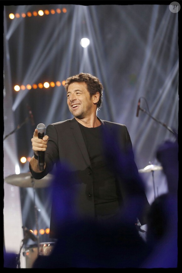 Exclusif - Patrick Bruel lors de l'édition 2014 de la "Fête de la chanson française" diffusée sur France 2, enregistrée au Studio TSF à Aubervilliers, le 21 novembre 2014.