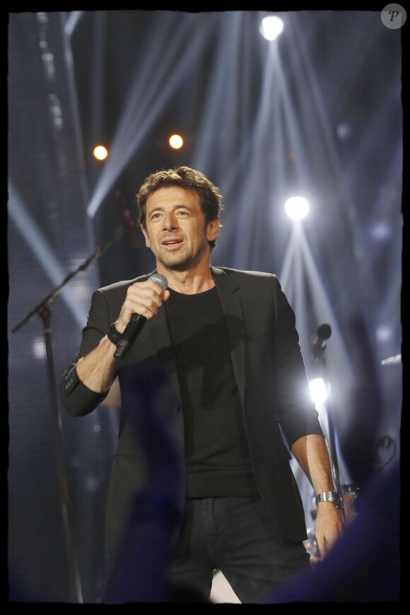 Exclusif - Patrick Bruel lors de l'édition 2014 de la "Fête de la chanson française" diffusée sur France 2, enregistrée au Studio TSF à Aubervilliers, le 21 novembre 2014.