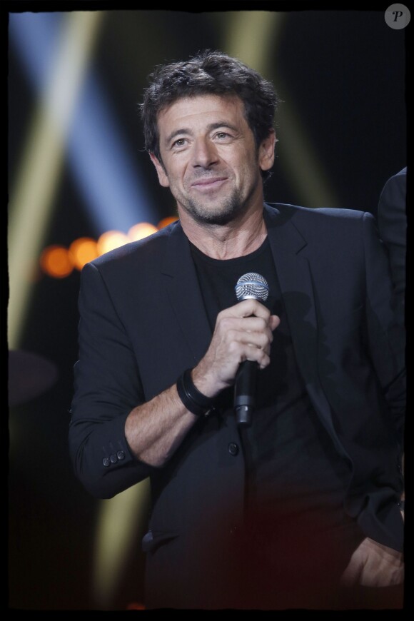 Exclusif - Patrick Bruel lors de l'édition 2014 de la "Fête de la chanson française" diffusée sur France 2, enregistrée au Studio TSF à Aubervilliers, le 21 novembre 2014.
