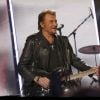 Exclusif - Johnny Hallyday, le chanteur Garou lors de l'édition 2014 de la "Fête de la chanson française" diffusée sur France 2, enregistrée au Studio TSF à Aubervilliers, le 21 novembre 2014.