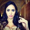 Leila Ben Khalifa en costume d'époque le 22 novembre 2014.