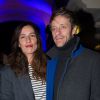 Zoe Felix et son compagnon Benjamin Rolland à la maison Jean Paul Gaultier pour la présentation du Projet Iccarre à Paris, le 1er décembre 2014, journée mondiale de lutte contre le Sida.