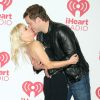 Anna Faris et Chris Pratt s'embrassent fougueusement à la soirée "iHeartRadio" au festival de la musique à Las Vegas, le 21 septembre 2014.