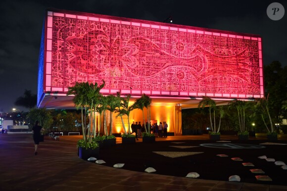 La Jewel Box de la National YoungArts Foundation accueille l'exposition Playing with Shapes du designer Pierre Paulin, présentée par Louis Vuitton. Miami, le 2 décembre 2014.