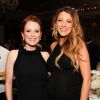 Julianne Moore et Blake Lively, enceinte, assistent au dîner L'Oréal Paris Women of Worth au Pierre Hotel. New York, le 2 décembre 2014.