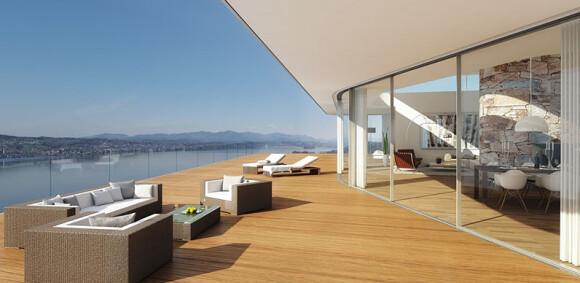 Le projet Residence, où Roger Federer va poser ses valises avec sa famille, à Wollerau, sur les rives du Lac Zürich