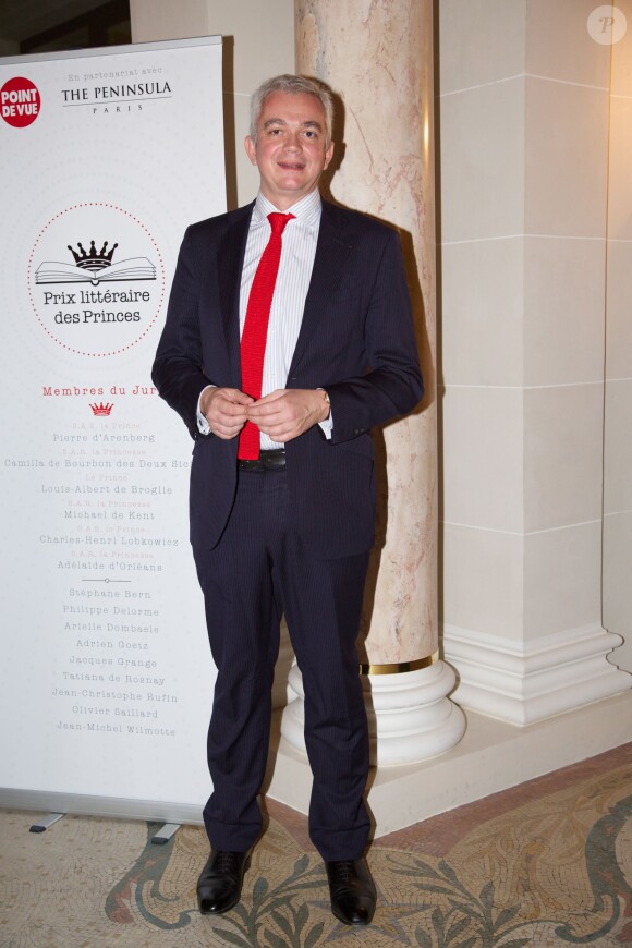 Adrien Goetz - Remise du Prix littéraire des Princes décerné par le magazine Point de Vue à l'Hôtel Peninsula, à Paris le 4 décembre 2014.