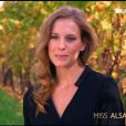  Alyssa Wurtz (Miss Alsace) lors de la c&eacute;r&eacute;monie de Miss France 2015 sur TF1, le samedi 6 d&eacute;cembre 2014. 