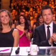  Laure Manaudou et St&eacute;phane Rousseau, lors de la c&eacute;r&eacute;monie de Miss France 2015 sur TF1, le samedi 6 d&eacute;cembre 2014. 