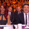 Shy'm et Patrick Bruel lors de la cérémonie de Miss France 2015 sur TF1, le samedi 6 décembre 2014.